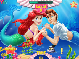Ariel and Prince Underwater Kissing - screenshot 2