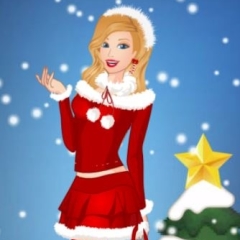 Jogo Barbie Christmas Night Dress Up