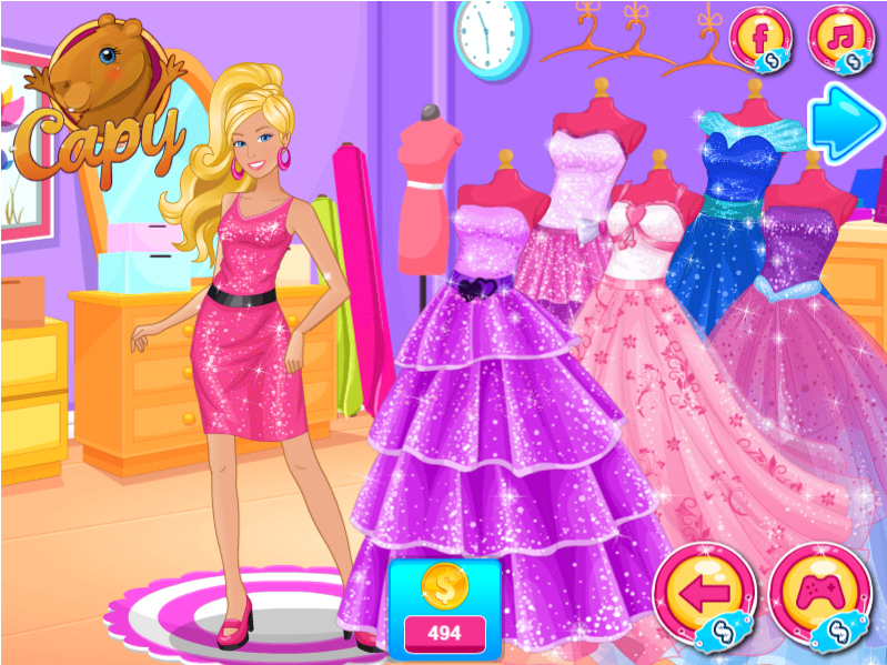 Barbie shopping day clearance game