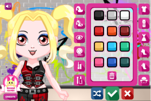 Cute Harley Quinn Dress Up - screenshot 1