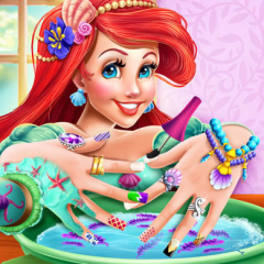 Jogo Mermaid Princess Nails Spa