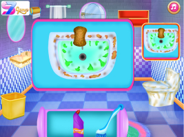 Princess Bathroom Clean Up - screenshot 1