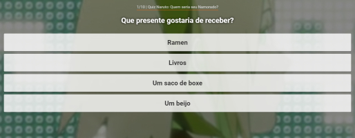 Jogo Quiz Naruto: Quem seria sua namorada? no Joguix