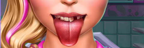 Super Barbie Tongue Doctor